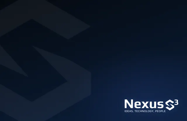 Nexus S³ minimal wallpaper: the Nexus S³ logo on a dark navy background.